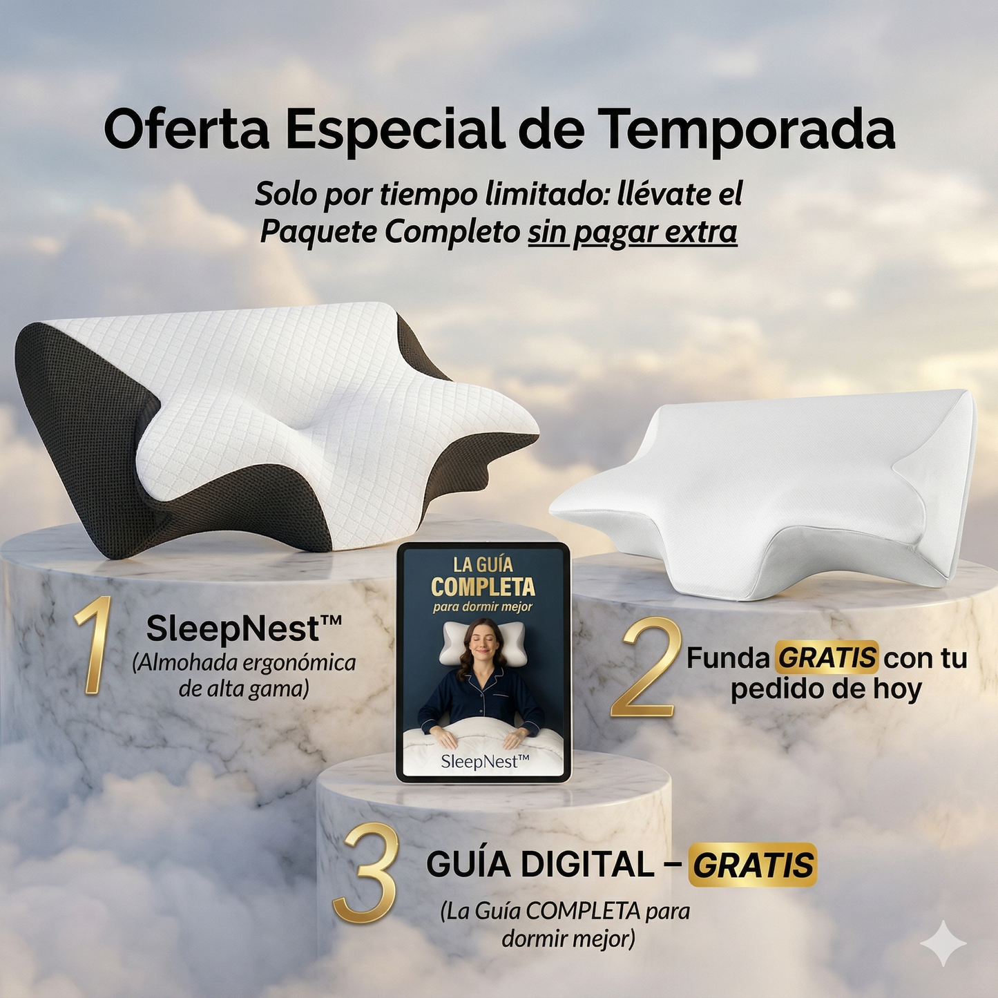Almohada NeckPro Ergonómica SleepNest™