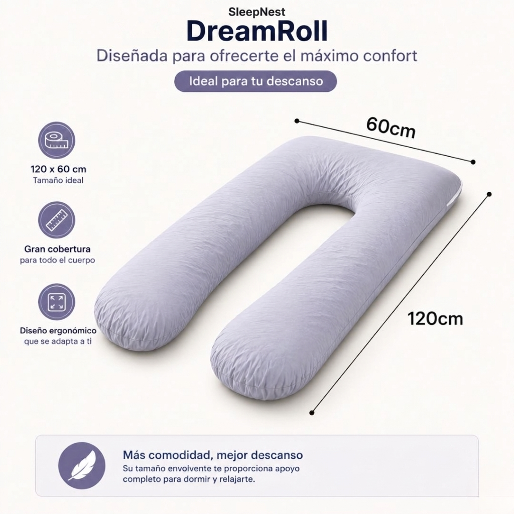 Almohada DreamRoll SleepNest™